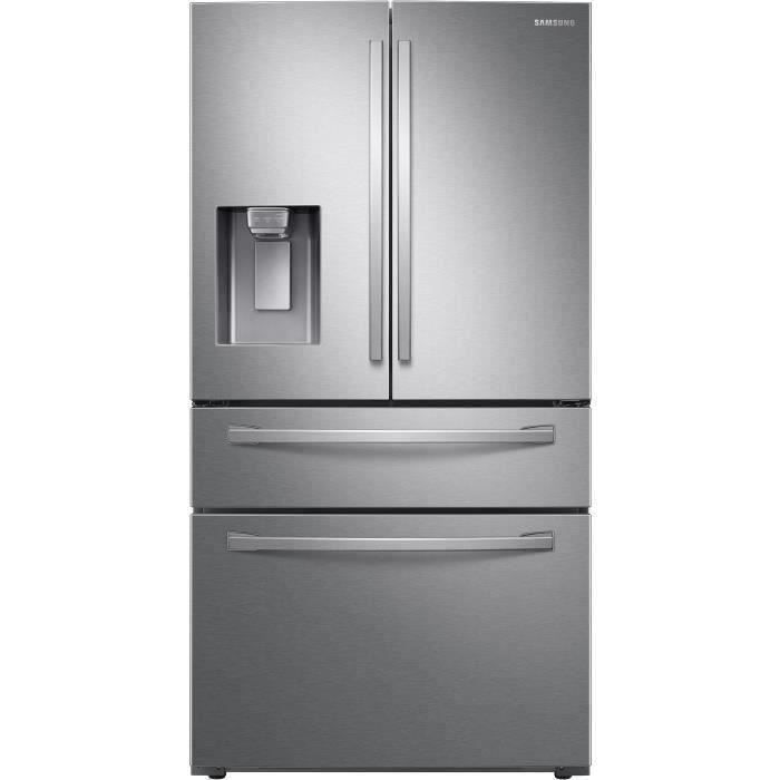 Refrigerateur Americain - Frigo - HAIER - HSR3918FIPG - 2 portes -  Distributeur d'eau, glaçons, glace pilée - F - 188,8x98x71